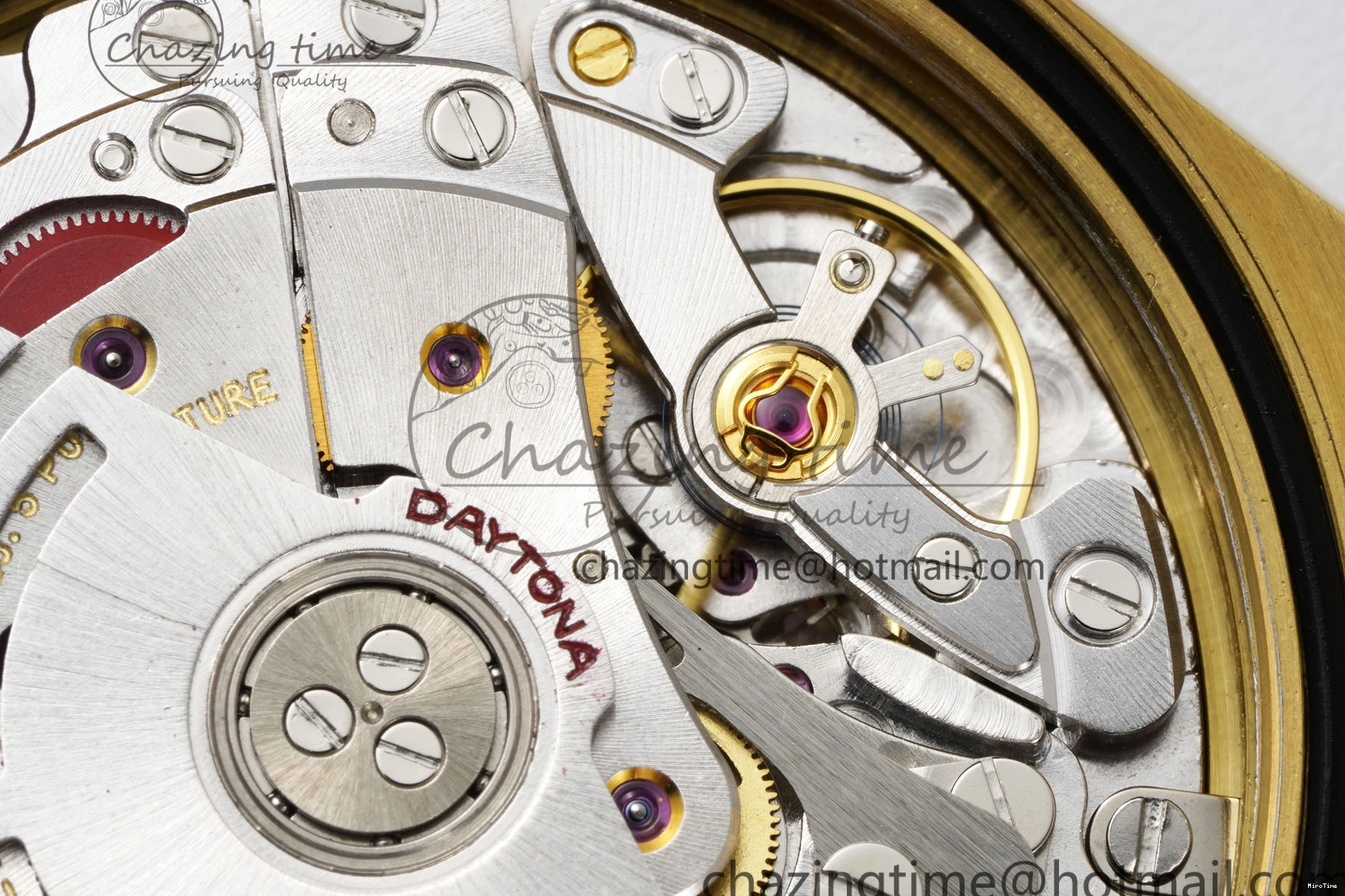 MiroTime 0228 Daytona 116508 BTF 1:1 Best Edition Black Diamonds Dial on YG Bracelet SA Sporty 2151